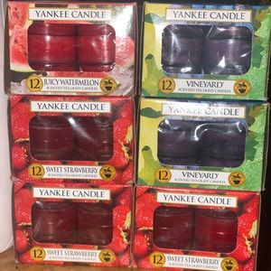 6 Boxes of Yankee Candle Tealight Candles